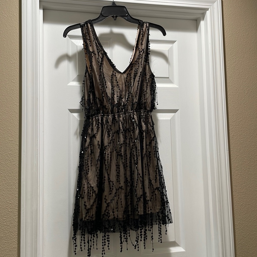 black sequin dress XS